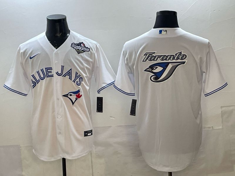Men 2025 Toronto Blue Jays Blank White Game Nike MLB Jersey style 010->toronto blue jays->MLB Jersey